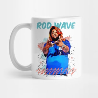 Retro Vintage Rod Wave Fan Art Design Mug